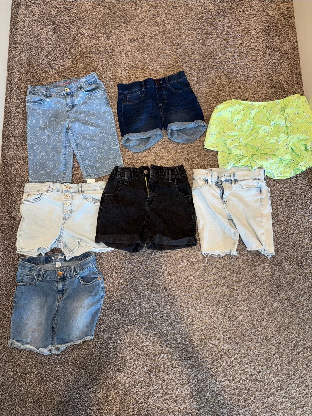 Girls Bundle Assorted Kids Shorts & Tops 10/12